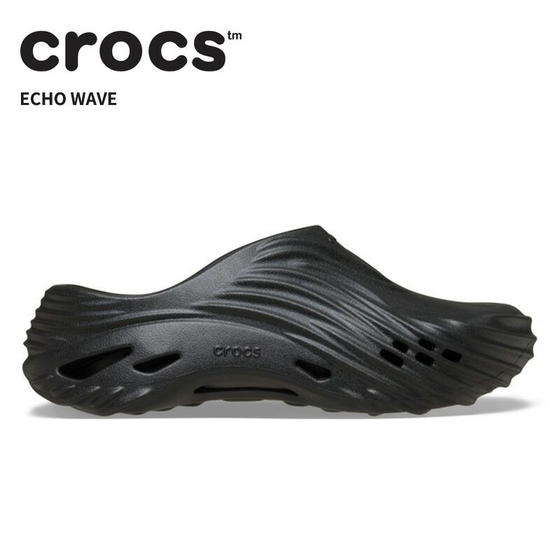 [B]クロックス メンズ レディース サンダル CROCS エコー ウェーブ Echo Wave ブラック/ブラック 210521-060 8,201円