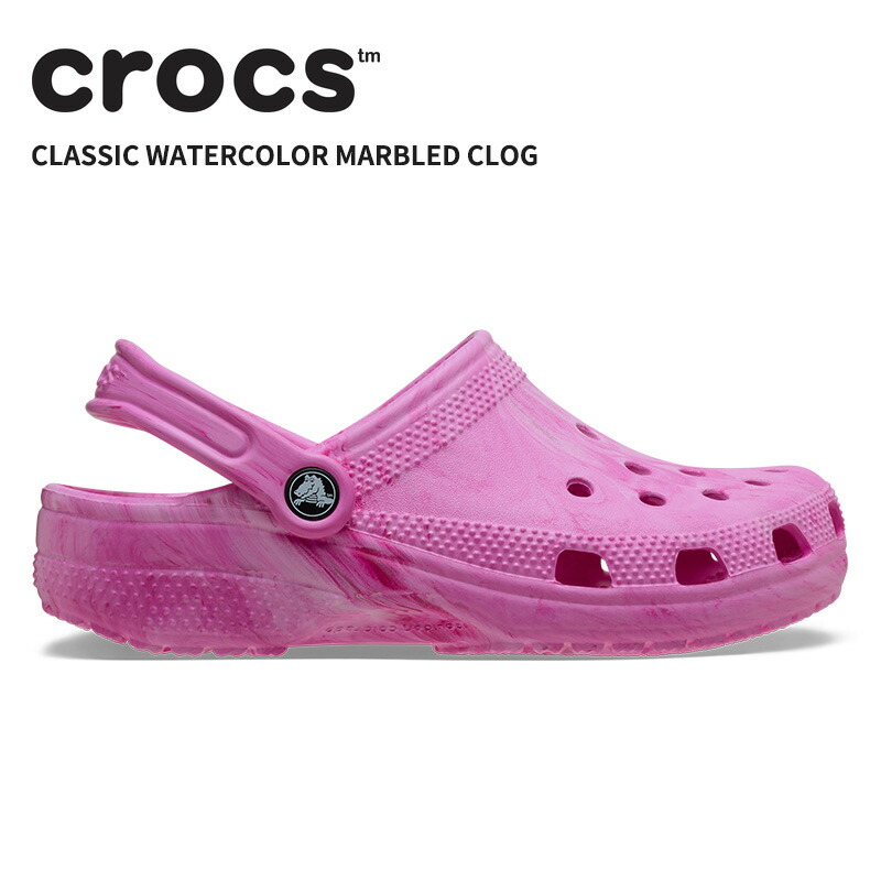 【楽天市場】[B]クロックス メンズ レディース サンダル CROCS クラシック ウォーターカラー マーブル クロッグ Classic ...