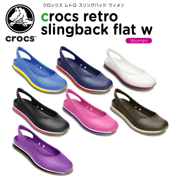 crocs slingback flats