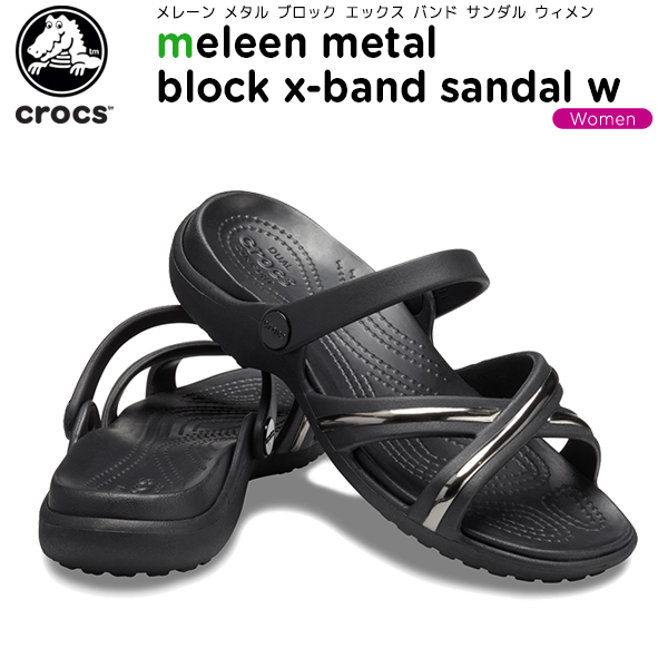 crocs meleen women's slide sandals