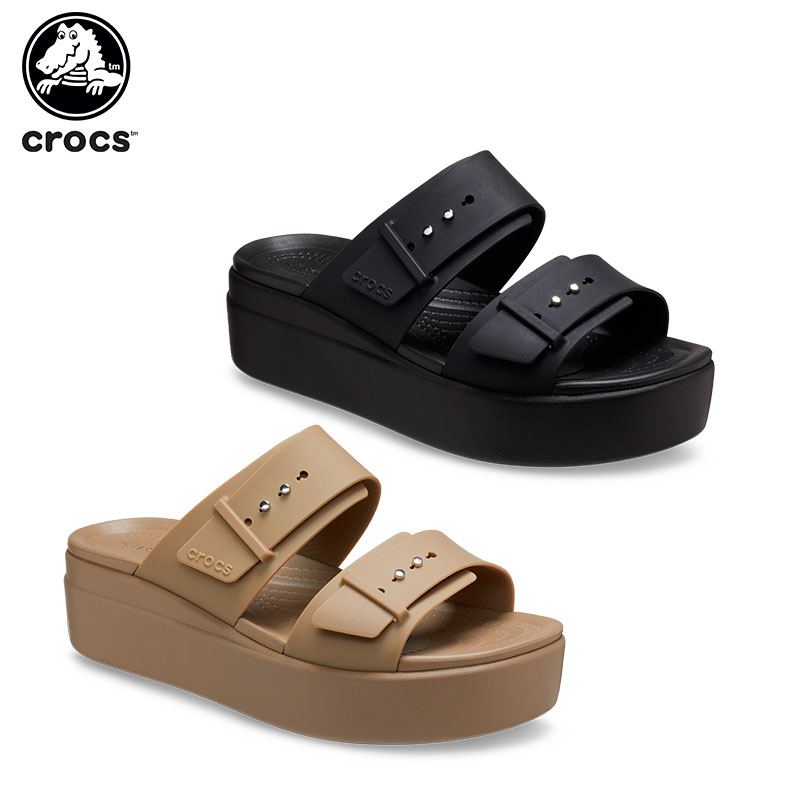 楽天市場】【セール開催中!】クロックス(crocs) ブルックリン スライド