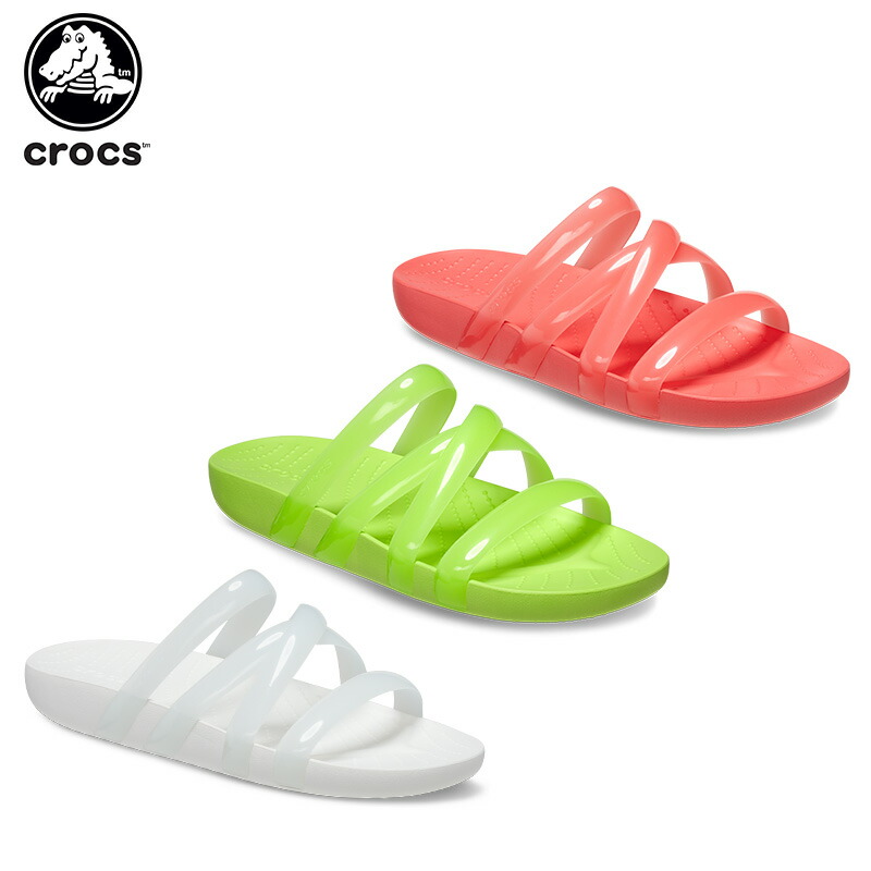 ＼抽選で最大100％ポイントバック!要エントリー／【43%OFF】クロックス CROCS サンダル レディース クロックス スプラッシュ グロッシー ストラッピー crocs splash glossy strappy 女性 シューズ 防水 軽量 アウトドア画像