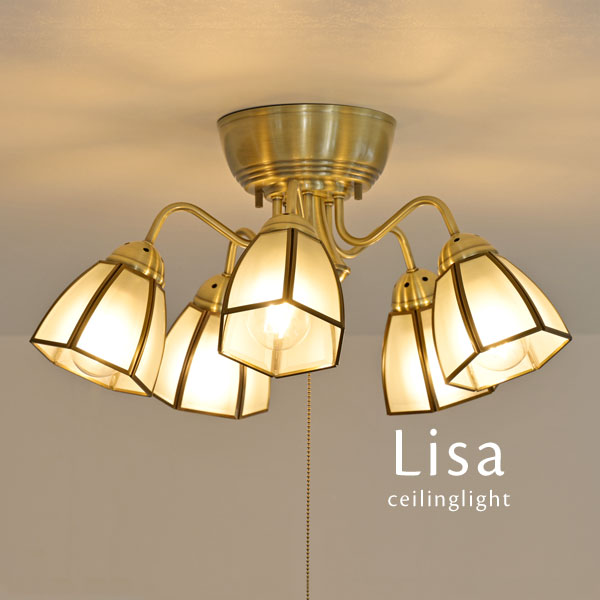 最高限度点火装置 【 Lisa / 凍結 】 5灯 LED 愛くるしい 直後ばらい リビング 硝子 古典派音楽 古典的 ひな形 点火装置物の具 一般受け