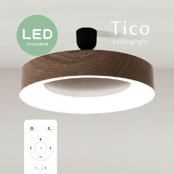 LED 最高限度点火装置 【 Tico / 赤銅色 】 北欧 遠隔操作 調光 調色 今めかしい 点火装置 分かりやすい 肌理 循環 丸形 循環 丸型 丸い・円い