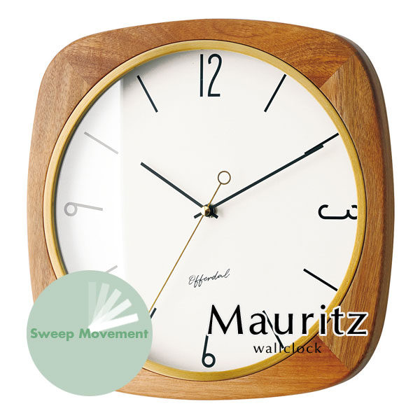 ウォールクロック 【 Mauritz 】 レトロモダン オールド 木製 掛け時計 壁掛け ビンテージ 時計 書斎 シンプル クラシック 大正 昭和 アナログ|デザイン照明のCROIX