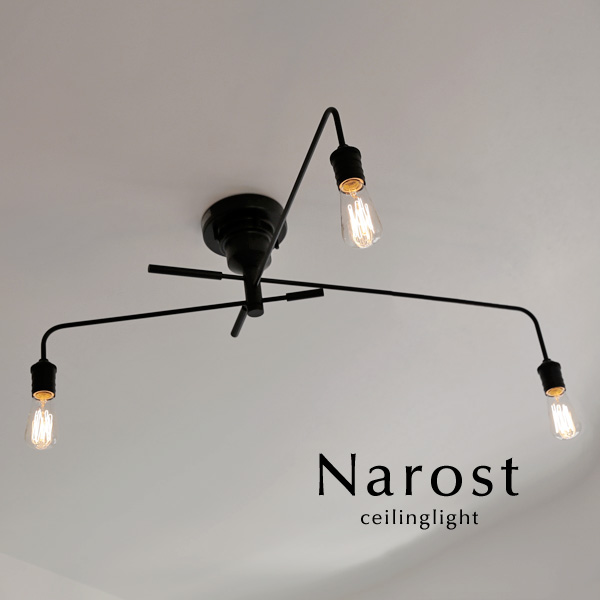 楽天市場 シーリングライト Narost 3灯 ブラック おしゃれ アンティーク フレンチ シンプル カフェ ダイニング デザイン 照明器具 レトロ デザイン照明のcroix