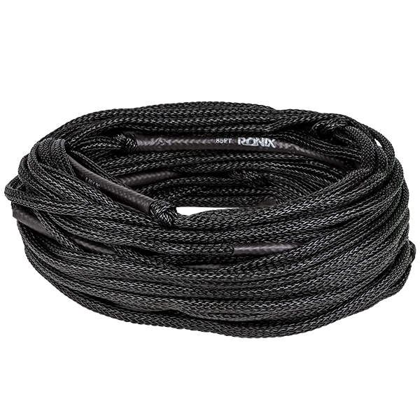 【貨物輸送無料】 RONIX RXT 80フィート line 8 Section Black/Black\u0026Yellow ロニックス WAKEBOARD ウェイクボード 手持ち部分 縄索 アウトドア outdoor goods グッズ 運動競技 米国海兵隊員運動競技
