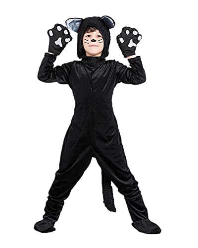 Seeklux ハロウィン 仮装 子供 キッズ 猫 男の子 女の子 動物 コスプレ クリスマス パーティー 男女兼用 3点セット プレゼント Oswegocountybusiness Com
