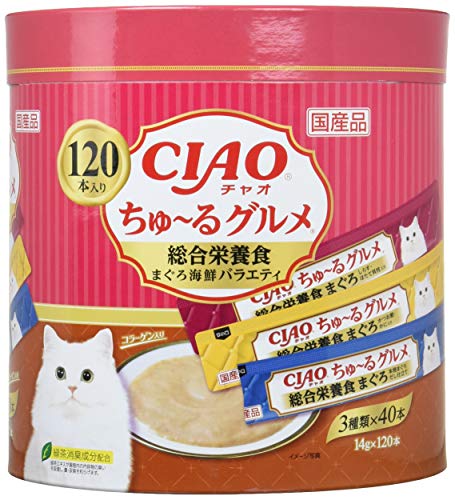 チャオ Ciao 猫用おやつ ちゅ る グルメ 総合栄養食 まぐろ海鮮ミックス味 14g 1本入 Cdm Co Mz