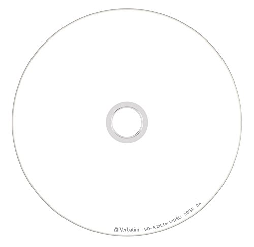 Verbatimバーベイタム1回録画用ブルーレイディスクBD-R50GB50枚ホワイトプリンタブル片面2層1-6倍速VBR260RP50SV1