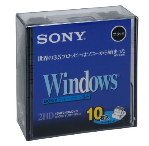 新作送料無料 SONY 2HD フロッピーディスク DOS V用 10MF2HDQDVB 3.5インチ ブラック 期間限定キャンペーン 10枚入り Windowsフォーマット