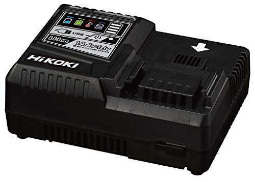 HiKOKI(ハイコーキ) 旧日立工機 急速充電器 スライド式リチウムイオン電池14.4V~18V対応 USB充電端子付 超急速充電 UC18YDL