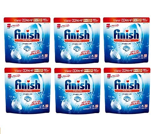 【finish】フィニッシュ タブレット 150粒x6ボックス食器洗浄機洗剤　食器用洗剤