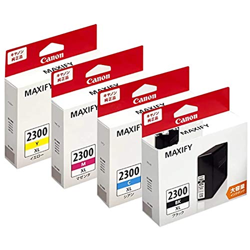 【完全無欠品】CANON 大電気容量インキ貯蔵タンク PGI-2300XL 4色仕掛ける (PGI-2300XLBK PGI-2300XLC PGI-2300