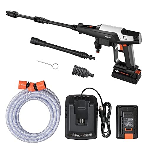 アイリスオーヤマ 充電式ハンディウォッシャー/高圧洗浄機 18V 2.0Ah バッテリ・充電器付 最大40分稼動 コードレス&タンクレス 洗車｜クロスワン　店