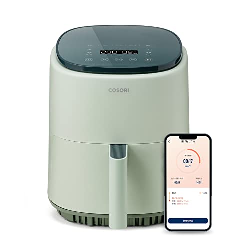 COSORI ノンフライヤースマートノンオイル フライヤー 最高温230℃ 日本語レシピ付き 揚げ物 ポテト 惣菜 料理 電気フライヤー LED 15,606円