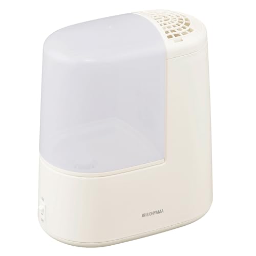 アイリスオーヤマ 加湿器 スチーム式(加熱式) 加湿量 260ml タンク容量 2.4L 7畳 9時間連続加湿 アロマ対応 小型 卓上 デスク用