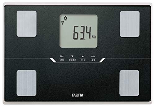 タニタ 体量 体組み上げる計 黒いこと BC-768 BK スマホで見聞管理すること 立てかけ納める差しゆるす