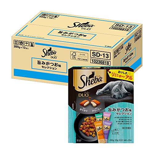 楽天市場】シーバ キャットフード 成猫用 デュオ ひと箱で4つの