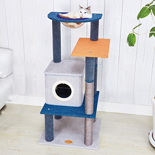 アドメイト (ADD. MATE) 猫用タワー ねこまどフロートテラスキャットポール ハウス｜クロスワン　店