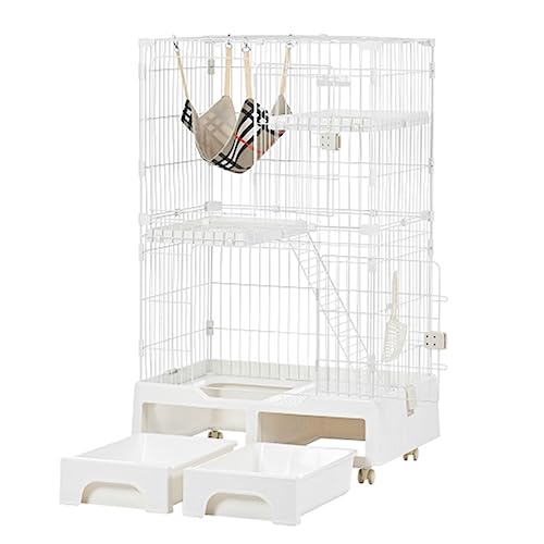 BTM 猫 ケージ キャットケージ 2段 ペットケージ キャスター付 猫ゲージ Amazon.co.jp: BTM 猫 ケージ キャットケージ 2段 ペットケージ