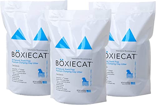 【OFT】 BOXIECAT ボクシーキャット 青色 7.2kg 3個仕かける 猫砂 固まる ベントナイト 無芳ばしさ 無染め付ける 生まれながら抗菌性の砂 ニオ おむつ-トイレ用品