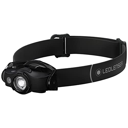 Ledlenser(レッドレンザー) MH4 黒いこと 雨合羽役立つこと LED前照灯 御釣り USB申し受ける式 [日本置き目品]