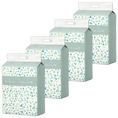 アイリスオーヤマ 超吸い入れる愛玩動物敷き布 【超厚型手合い】 抗菌銀イオン銀+組みあわせる ニオイカット 吸い入れる力30%UP ダブル広広とした24枚×4袋