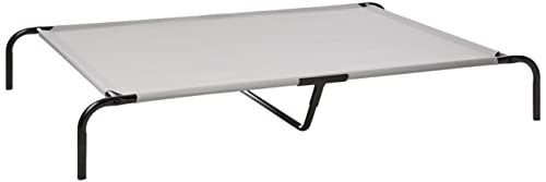 Amazonベーシック ペットベッド 犬 猫 脚つきコット型 メッシュ 152 x 94 x 23cm XLサイズ グレー