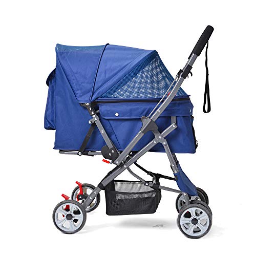 BTM ペットカート 対面式 折りたたみ 多頭 中型犬 小型犬 猫 2way 軽量 組立簡単 工具不要 介護用 ドッグカート ペットバギー 犬｜クロスワン　店