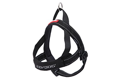 EZYDOG(イージードッグ) [正規店品] クイックハーネス ブラック 中型犬用 M サイズ
