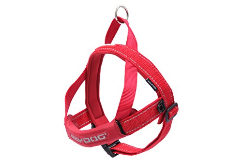 EZYDOG(イージードッグ) [正規店品] クイックハーネス レッド 中型犬用 M サイズ