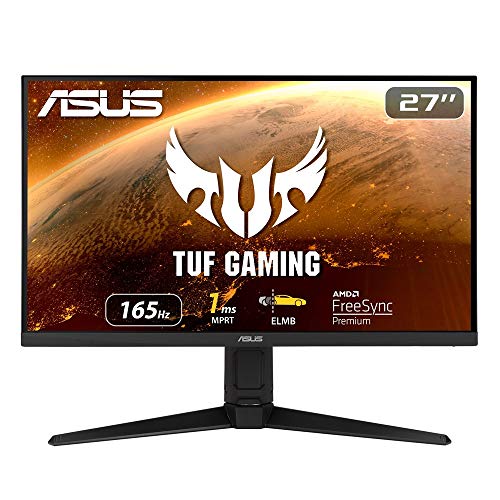 ASUS ゲーミングモニター 165Hz 27インチ モニター IPS フルHD 1ms HDMI2.0(x2) DisplayPort1.2