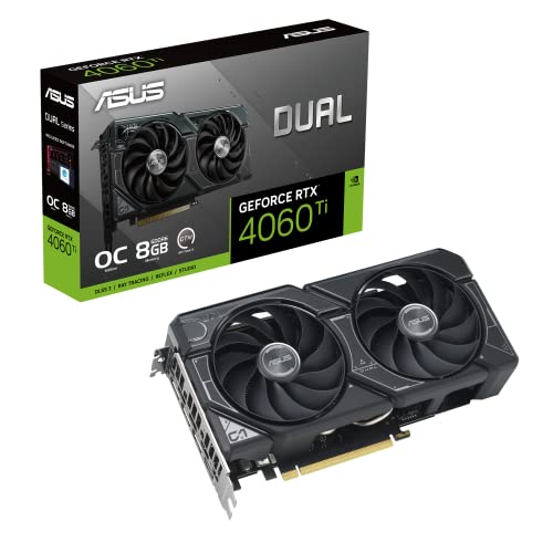 ASUS NVIDIA RTX4060TI 積み上げる 映像媒体歌留多 DUAL-RTX4060TI-O8G 国内定め事店品