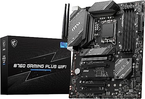 MSIマザーボード B760 GAMING PLUS WIFI DDR5 第14/13/12世代CPU(LGA1700)対応 PCIEスロット×