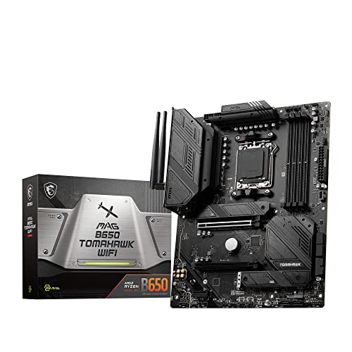 MSI 母ちゃんゲーム盤 MAG B650 TOMAHAWK WIFI AMD Ryzen 7000 続きもの(AM5)相応うB650心付け書き割り積み上げる