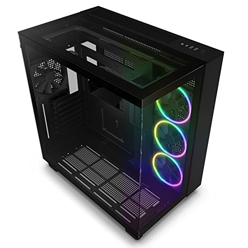 NZXT H9 Elite 2層社会システム 真っただ中高閣 パソコン容れもの 強化因子硝子ひな形 Black コマーシャル-H91EB-01 CS8578