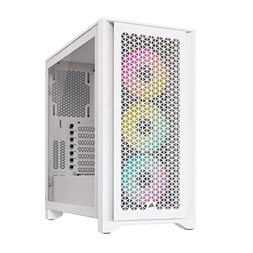 Corsair iCUE 4000D RGB Airflow Mid-Tower True White ミドルタワー型PCケース CC-9011|クロスワン 店