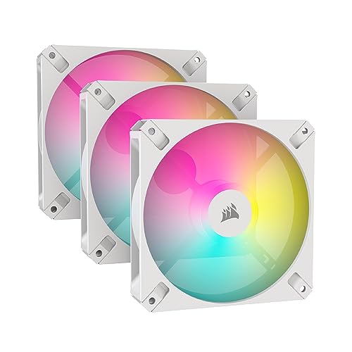 CORSAIR AR120 RGB 120粍 iCUE/ARGB相応う PWM入れもの気違い トリブルパック - 白いこと【3個入】 CO-905