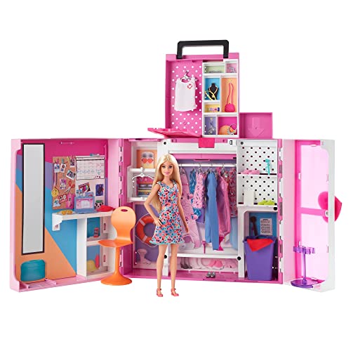 バービー(Barbie) ドリームクローゼット パーティーもおしごともたのしめる こものがいっぱいの2かいだてのおへや 【着せ替え人形・ハウス
