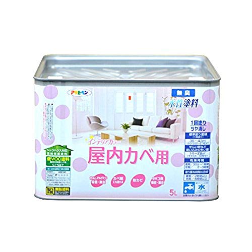 アサヒペン NEW水性インテリアカラー屋内カベ 5L ライトベージュ