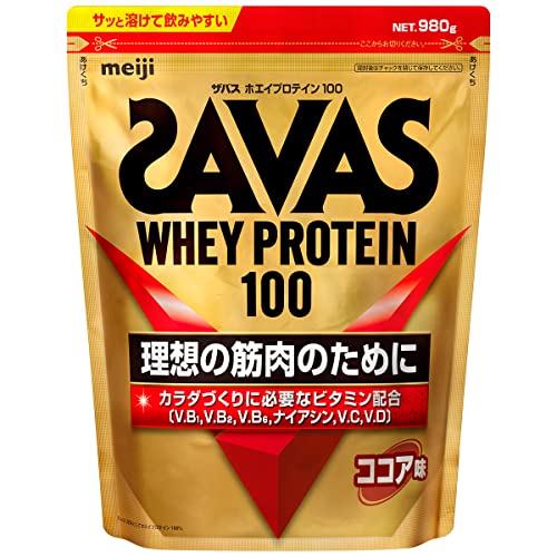 ザバス(SAVAS) アドバンストホエイプロテイン100 ココア味 900g 明治