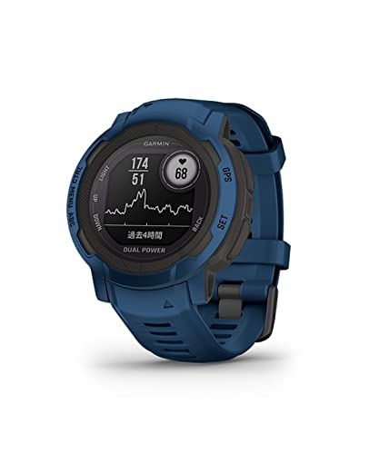 GARMIN(ガーミン) Instinct 2 Dual Power Tidal Blue 差しわたし45粍 Suica相応う タフネスアウトドア G