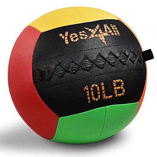 イエスフォーオール(Yes4All) ウォールどんぶり鉢 メディシンボール ソフトメディシンボール  4.5kg 筋トレボール 原色色合い 体幹 強化因子 トレーニン