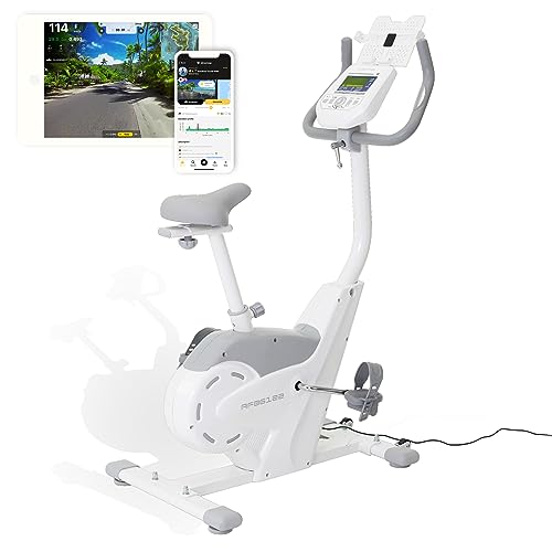 アルインコ(ALINCO) フィットネスバイク 【アプリ連動】 Kinomap 組立簡単 静音 負荷調節24段階 タブレットトレー キャスター付