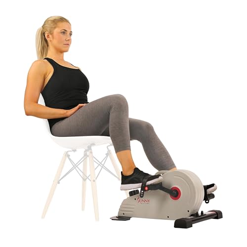 サニーヘルス&フィットネス(Sunny Health & Fitness) マグネット式アンダーデスクペダルエクササイザー デュアル機能ミニエク