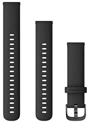 GARMIN Quick Release バンド 20mm Black Silicone/Slate 010-12932-15【GARMIN純正