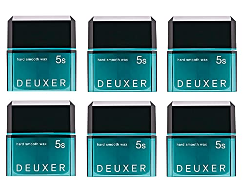 ナンバースリー DEUXER(デューサー) ハードスムースワックス5S(6個セット) ヘアワックス フローラルベリー ターコイズブルー 1個 (