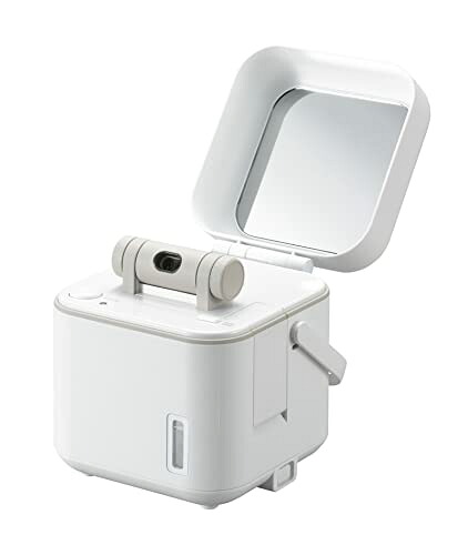 ツインバード 燕三条 フェイススチーマー 美顔器 イオン化スチーム コンパクト ミラー付 水道水OK 毛穴ケア ノズル調節可能 角質層まで浸透【｜クロスワン　店