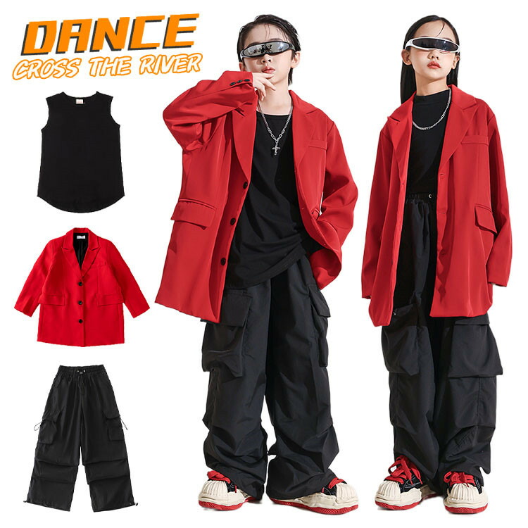 楽天市場】k-pop 衣装 黒 カーゴパンツ キッズ ダンス衣装